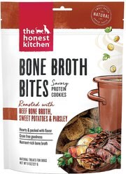 The Honest Kitchen Bone Broth Bites Roasted with Beef Bone Broth, Carrots, & Parsley Dog Treats, 8-oz bag