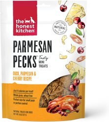 The Honest Kitchen Parmesan Pecks Duck, Parmesan & Cherry Recipe Dog Treats, 8-oz bag