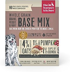 The Honest Kitchen Whole Grain, Veggie & Fruit Base Mix Dehydrated Dog Food, 7-lb box