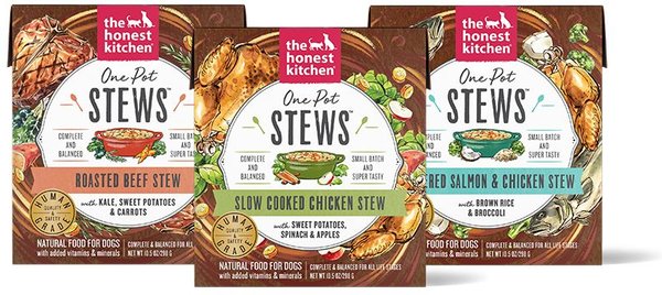 The Honest Kitchen One Pot Stew Variety Pack Wet Dog Food, 10.5-oz pouch, case of 3 slide 1 of 9