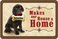 Bungalow Flooring Makes Our House A Home Black Lab Personalized Floor Mat slide 1 of 5