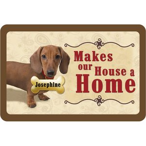 Bungalow Flooring Makes Our House A Home Dachshund Personalized Floor Mat