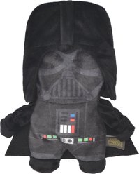 Fetch For Pets Star Wars Darth Vadar Plush Flattie Dog Toy, 6-in