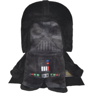 Fetch For Pets Star Wars Darth Vadar Plush Flattie Dog Toyrn, 9-in