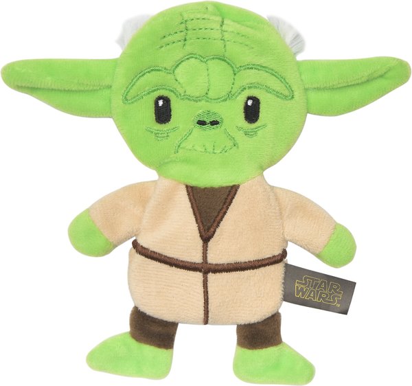 Fetch For Pets Star Wars Yoda Plush Flattie Dog Toy, 6-in slide 1 of 5