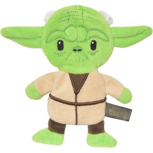 Fetch For Pets Star Wars Yoda Plush Flattie Dog Toy, 9-in