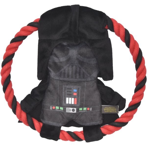 STAR WARS DARTH VADER Flat Plush Squeaky Dog Toy