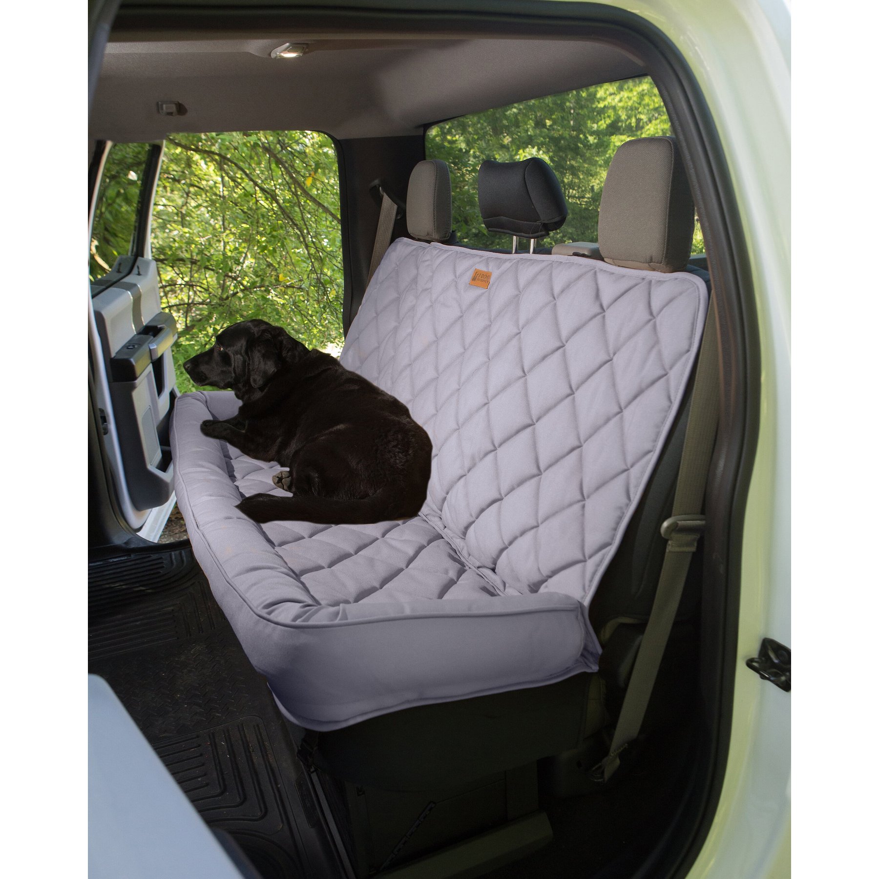 3 Dog No Slip Bolster Grey Seat Protector, 54 L X 26 W X 0.5 H