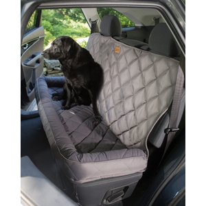 3 Dog Pet Supply Softshell Bolster Car Seat Protector, Slate, Large