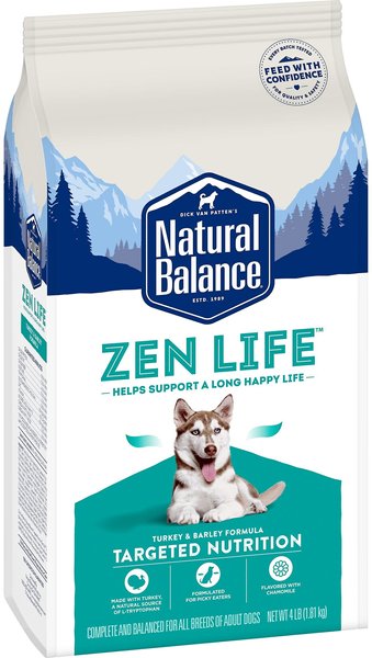 Natural Balance Zen Life Turkey & Barley Formula Dry Dog Food, 4-lb bag slide 1 of 5