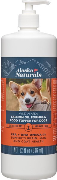 Alaska Naturals Wild Alaskan Salmon Oil Formula Dog Supplement, 32-oz bottle slide 1 of 3