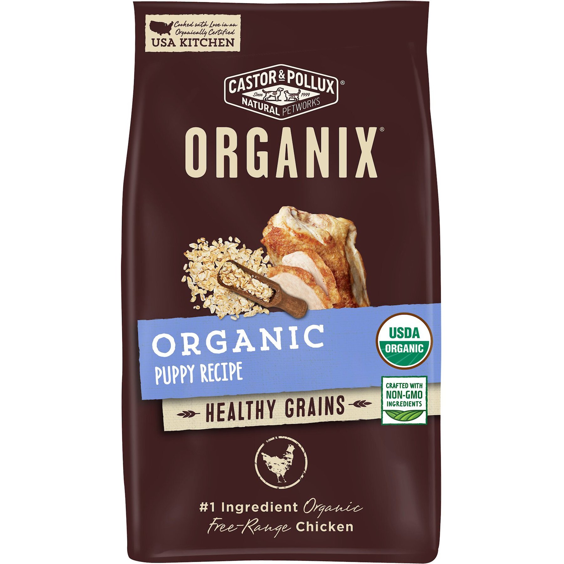 CASTOR & POLLUX Organix Healthy Grains Organic Puppy Recipe Dry Dog ...