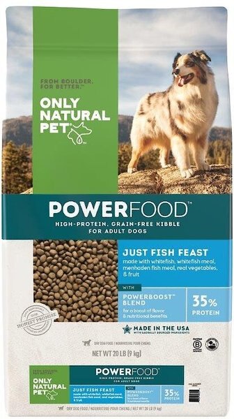 ONLY NATURAL PET PowerFood Just Fish Feast Grain Free Dry Dog Food