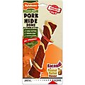 Nylabone Power Chew Alternative Pork Hide Bone Dog Chew Toy, Bacon & Peanut Butter, Large