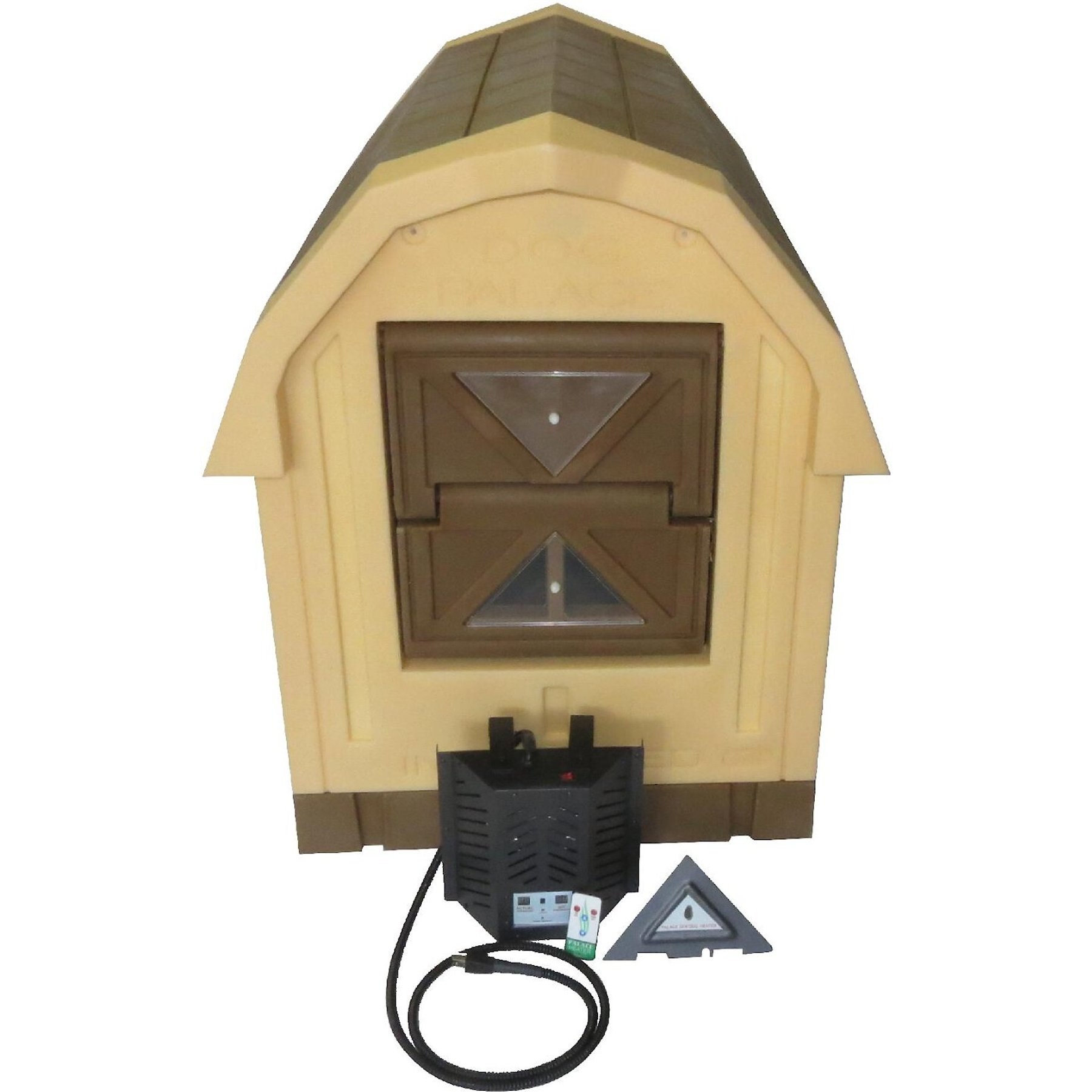 Asl solutions insulated dog palace with heater & fan best sale