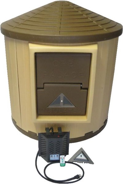 Dog Palace CRB Insulated Heated Dog House, Brown/Tan slide 1 of 5