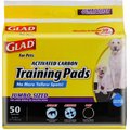 Glad Activated Carbon Jumbo Sized Dog Training Pads, 50 count