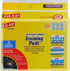 Glad Activated Carbon Jumbo Sized Dog Training Pads, 50 count slide 2 of 6