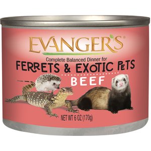 Evanger's Beef Wet Ferret Food, 6-oz can, case of 12