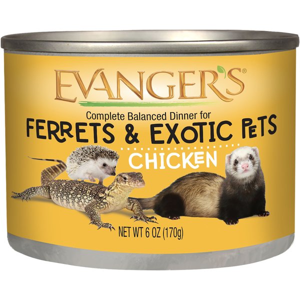 EVANGER S Chicken Wet Ferret Food 6 oz can case of 12 Chewy