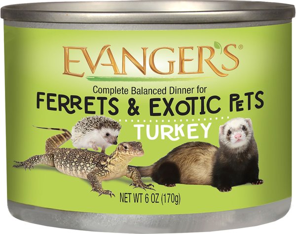 EVANGER S Turkey Wet Ferret Food 6 oz can case of 12 Chewy