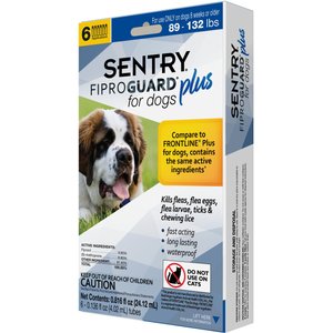 Sentry Fiproguard Plus for Dogs 45 88Lb 6 Count