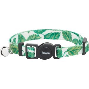 Frisco Spring Leaves Cat Collar, 8-12 inches, 3/8-in wide