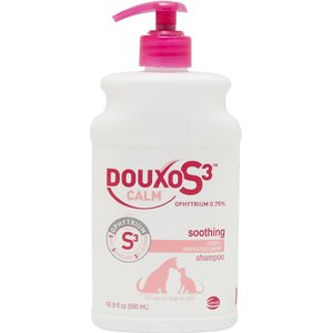 Douxo S3 CALM Soothing Itchy, Hydrated Skin Dog & Cat Shampoo, 16.9-oz bottle
