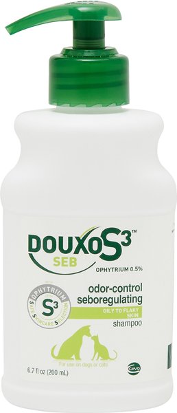 Douxo S3 SEB Odor-Control Seboregulating Dog & Cat Shampoo, 6.7-oz bottle slide 1 of 6
