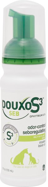 Douxo S3 SEB Odor-Control Seboregulating Dog & Cat Mousse, 5.1-oz bottle slide 1 of 6