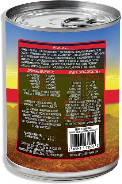 "Essence Ocean & Freshwater Recipe Wet Dog Food, 13-oz, case of 12"