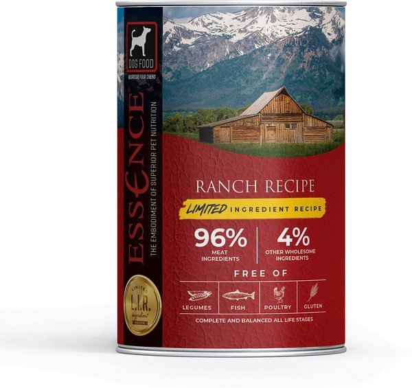 Essence Limited Ingredient Recipe Ranch Recipe Wet Dog Food, 13-oz, case of 12 slide 1 of 2