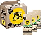 Tidy Cats Naturally Strong Unscented Clumping Clay Cat Litter, 13.3-lb bag, 3 Count