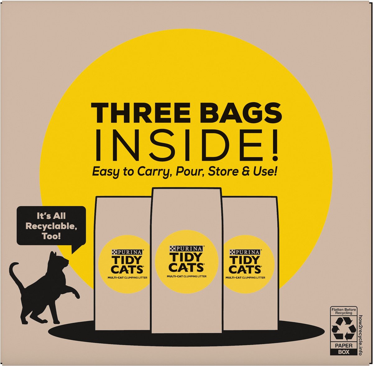 TIDY CATS Naturally Strong Clean Lemongrass Scented Clumping Clay Cat