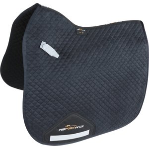 Shires Equestrian Products Performance Suede Dressage Horse Saddlecloth, Black