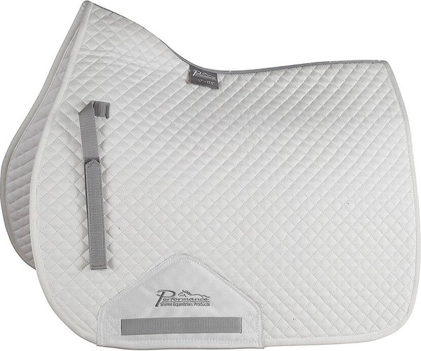 Shires Equestrian Products Performance Suede Horse Saddlecloth, White, 26 x 22-in slide 1 of 1