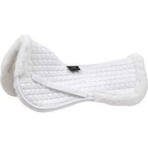 Shires Equestrian Products High WitherFleece Half Horse Pad, White
