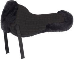 Shires Equestrian Products High WitherFleece Half Horse Pad, Black