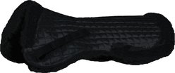 Shires Equestrian Products Lined Half Horse Pad, Black, 20 x 8-in