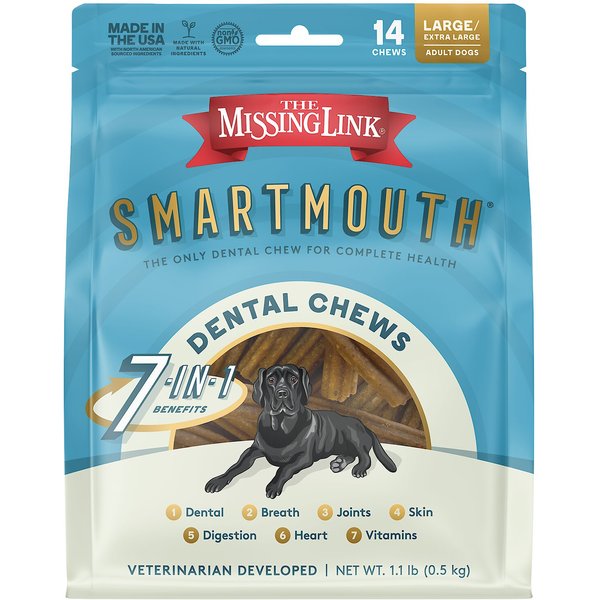 ORAVET Hygiene Dental Chews for Medium Dogs, 2550 lbs., 14 count