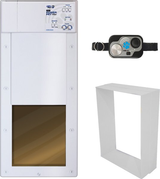 High Tech Pet Products WiFi Enabled Smartphone Controlled Automatic Dog & Cat Door & Wall Installation Kit, Medium slide 1 of 9