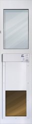 High Tech Pet Products Wi-Fi Enabled Smartphone Controlled Electronic Patio Dog & Cat Door, Medium, 92.75 - 96-in