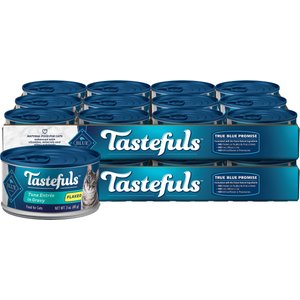 Blue Buffalo Tastefuls Tuna Entrée in Gravy Flaked Wet Cat Food, 3-oz can, case of 24