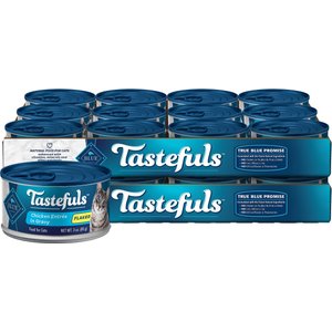 Blue Buffalo Tastefuls Chicken Entrée in Gravy Flaked Wet Cat Food, 3-oz can, case of 24