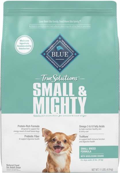 Blue Buffalo True Solutions Small & Mighty Small Breed Formula Adult Dry Dog Food, 11-lb bag slide 1 of 9