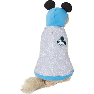 Disney Mickey Mouse Quilted Puffer Dog & Cat Coat, X-Small