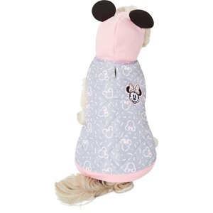 Disney Minnie Mouse Quilted Puffer Dog & Cat Coat, Large