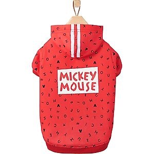 Disney Mickey Mouse Graphic Dog & Cat Hoodie, Small