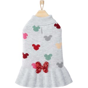 Disney Minnie Mouse Confetti Dog & Cat Sweater Dress, Medium