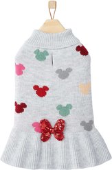 Disney Minnie Mouse Confetti Dog & Cat Sweater Dress, X-Large